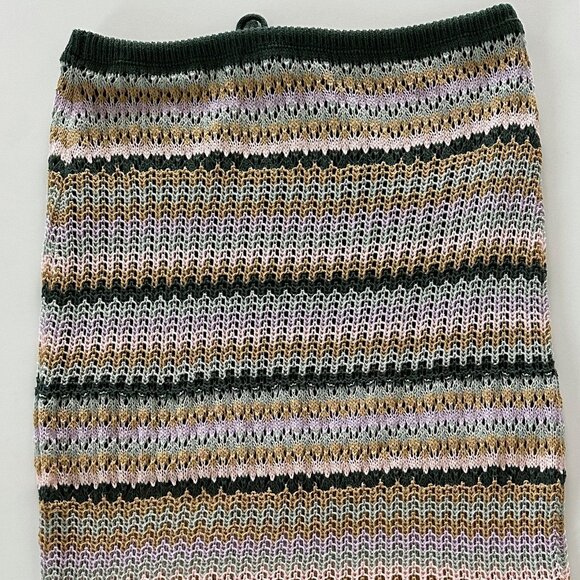 Sunset Stripe Knit Midi Skirt | Size XL / 14-16 - Picture 4 of 7